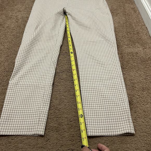 Sezane Clara Houndstooth High Rise Trousers Ankle Pants Size 42 (30” Waist) - Picture 6 of 7